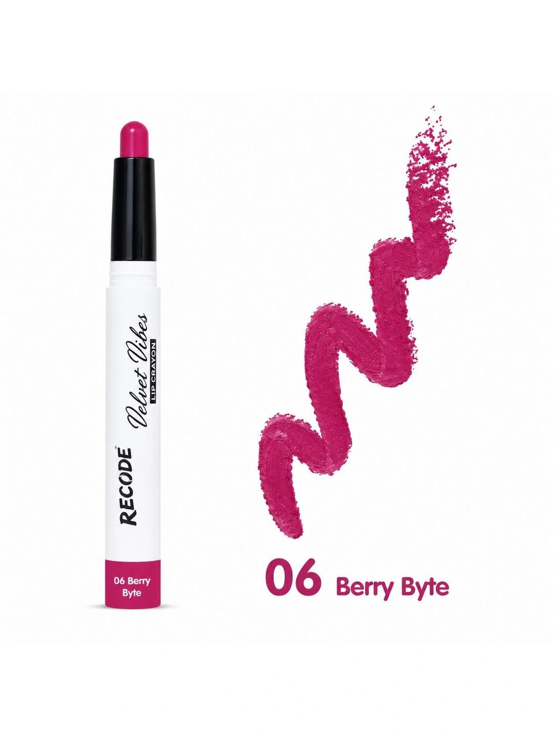 Recode Velvet Vibes Lip Crayon - 1.5 g -06 Berry Byte