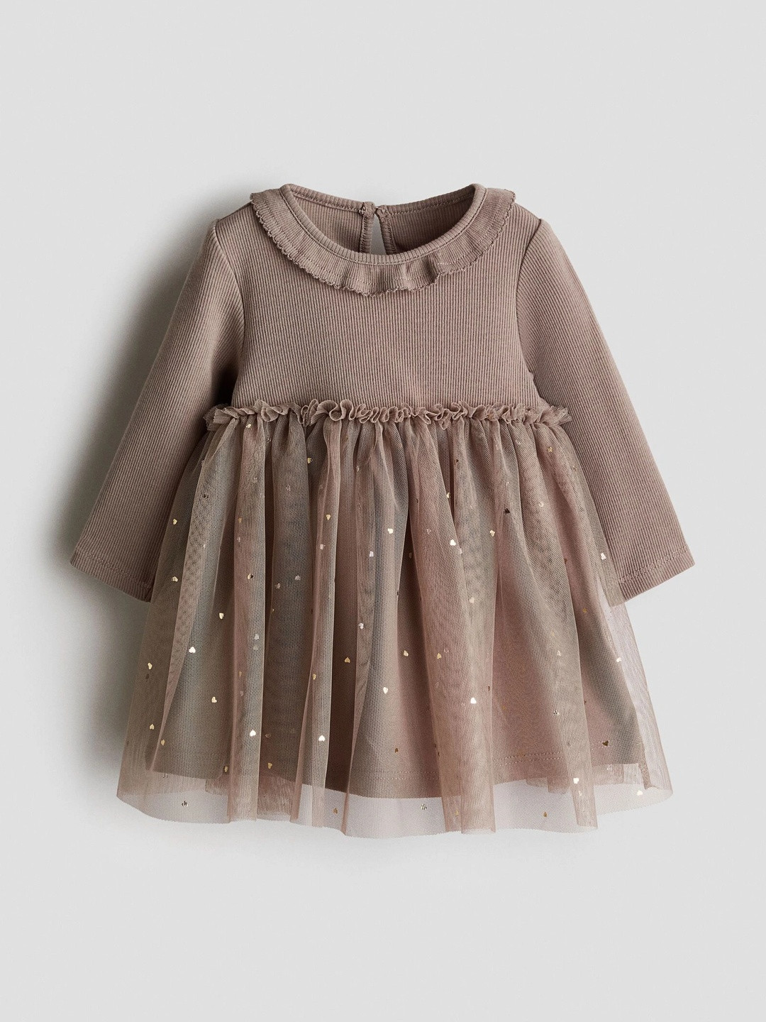 H&M Tulle-Skirt Cotton Dress