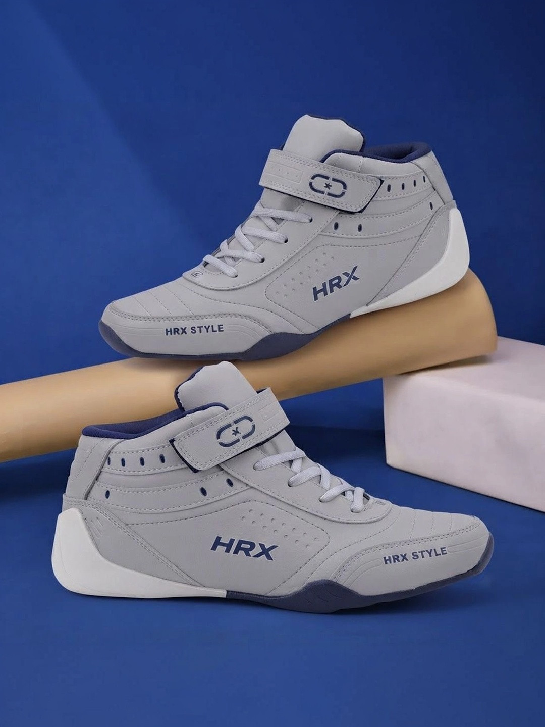 HRX by Hrithik Roshan Men Leather Running Non-Marking Shoes - Image 1