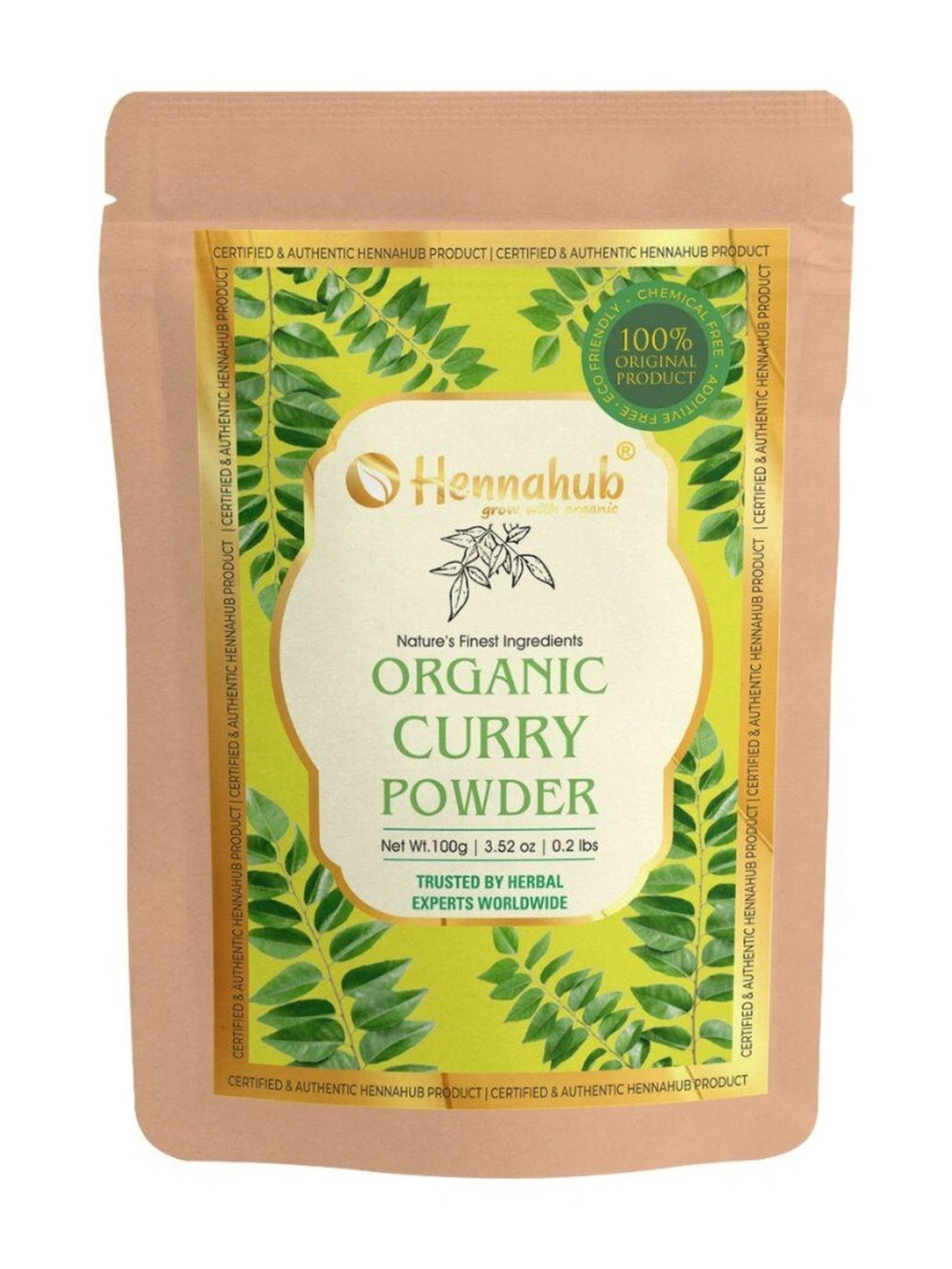 HENNAHUB Curry Leaves Powder For Enhancing Hair Growth & Skin-100g