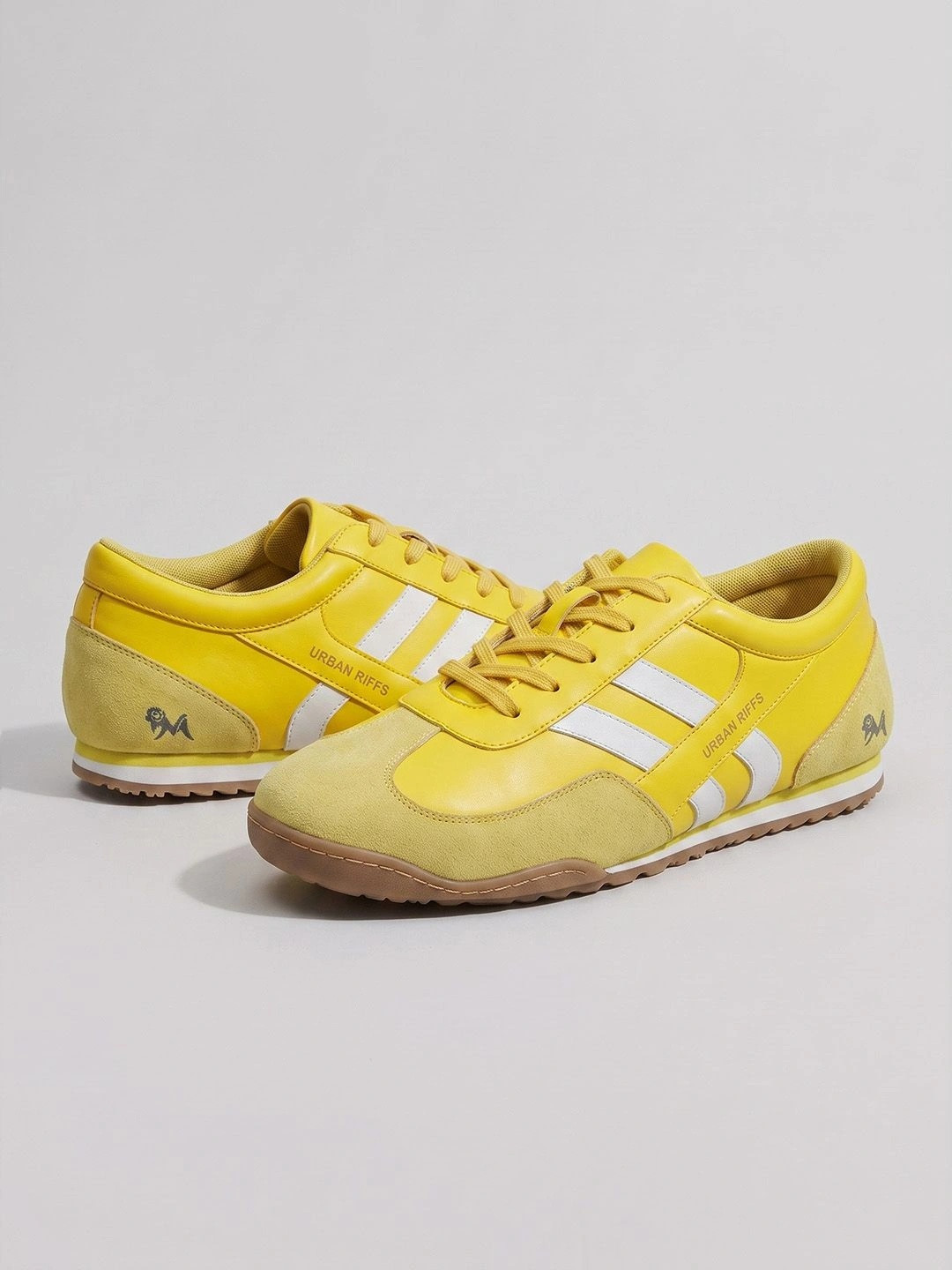 NEEMANS Men Colourblocked Suede Sneakers