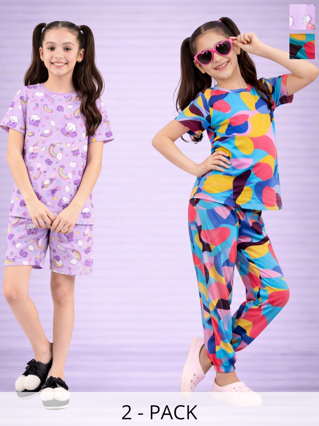 LITBABY Girls Printed Nightdress