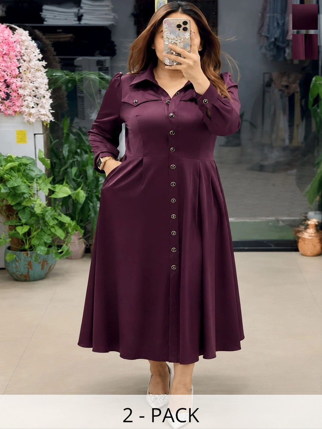 Billish A-Line Midi Dress