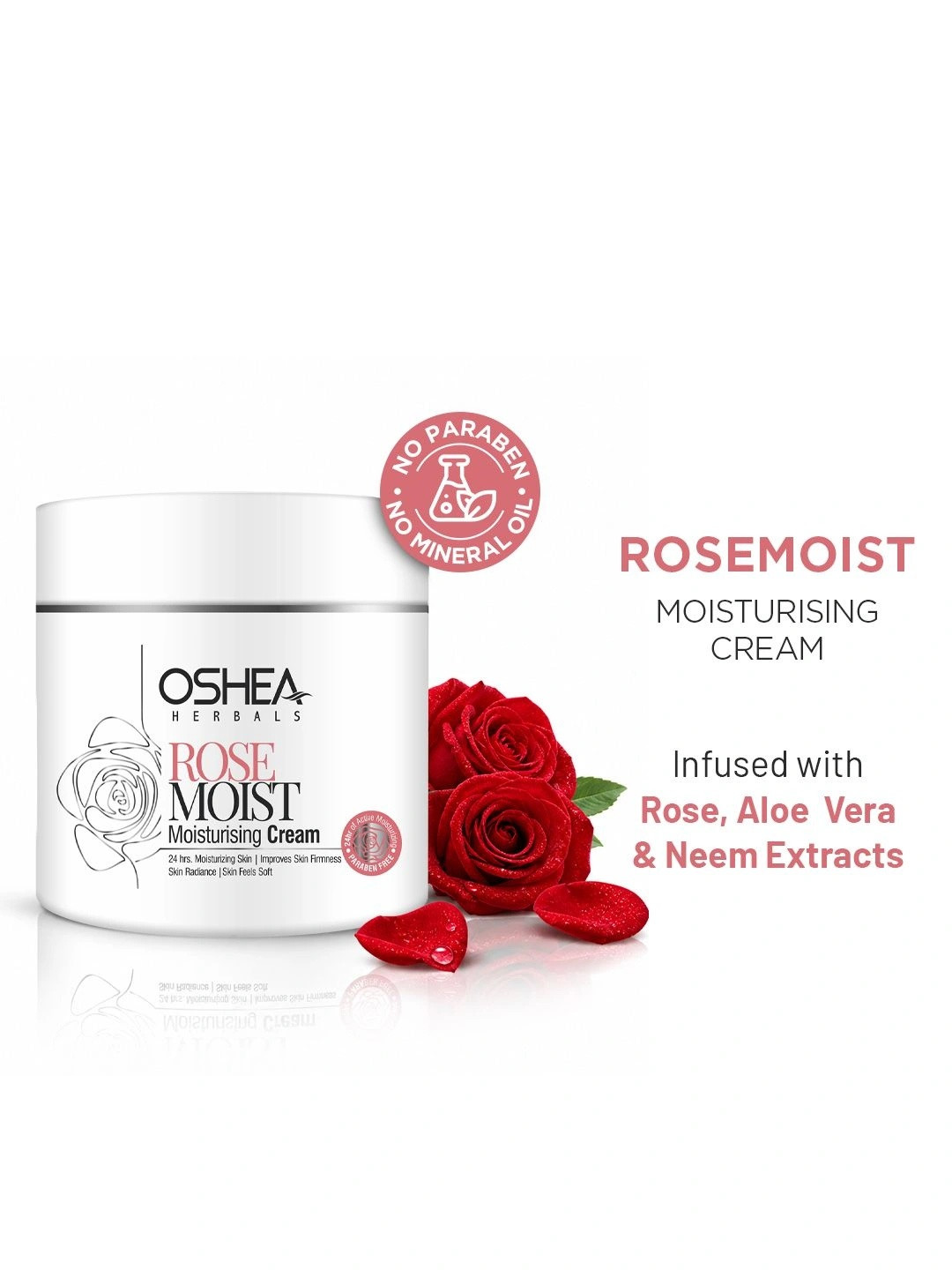 Oshea Herbals Rose Moist Winter Care Cream with Almond Oil 50 g