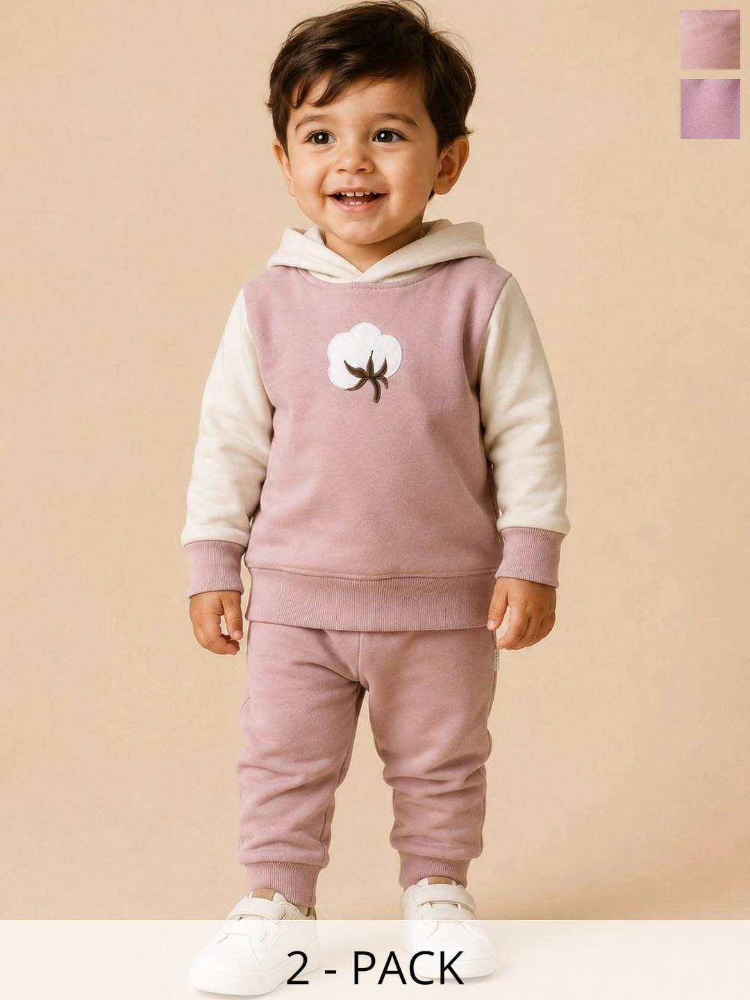 Parentree organics Boys Colorblocked Hooded Sweatshirt & Joggers
