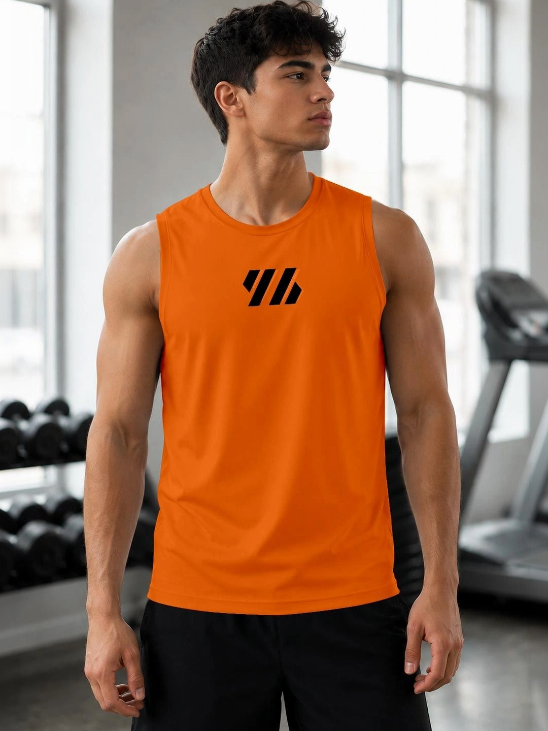 FTX Men Brand Logo Printed T-shirt