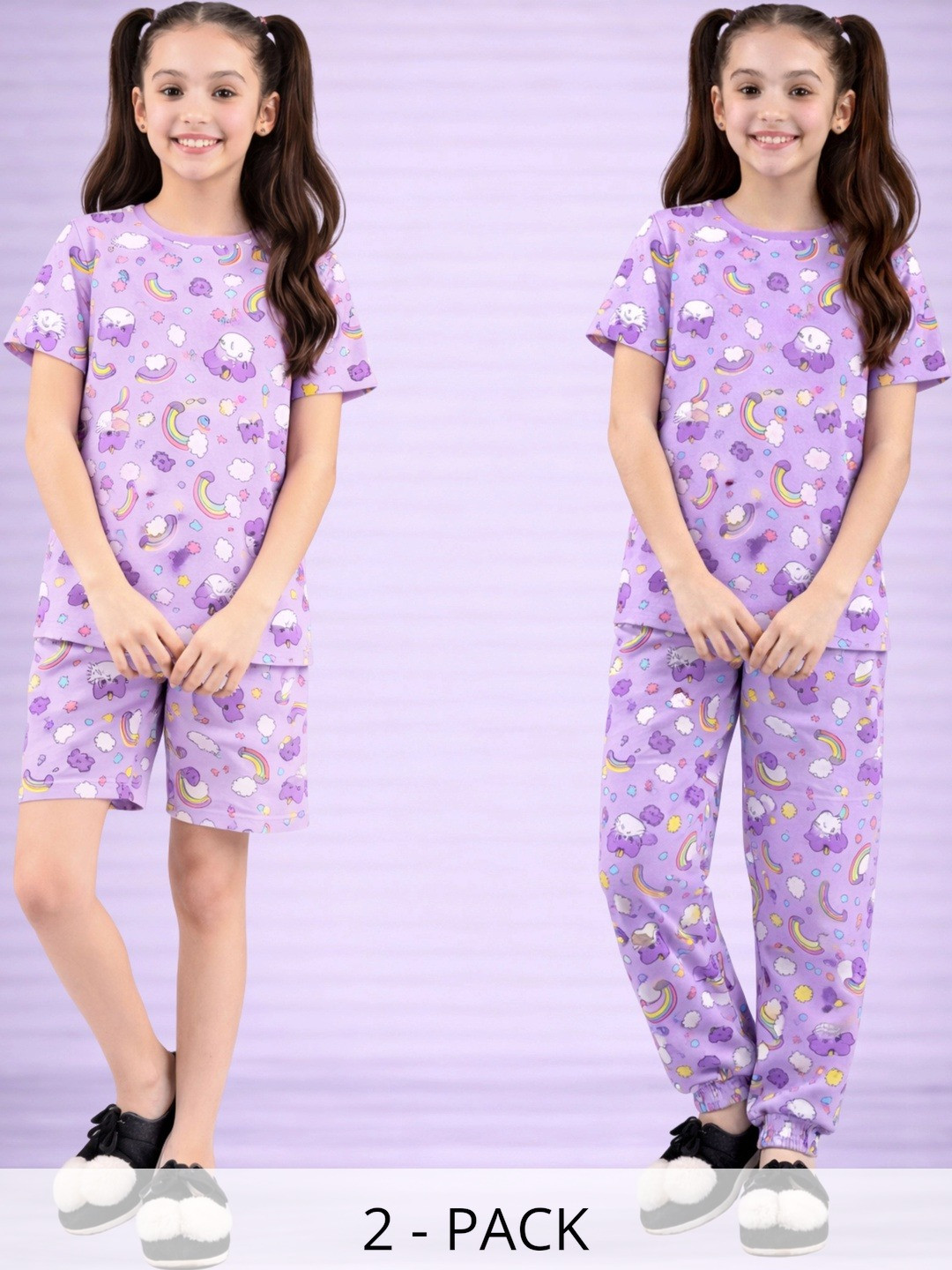 LITBABY Girls Printed Nightdress