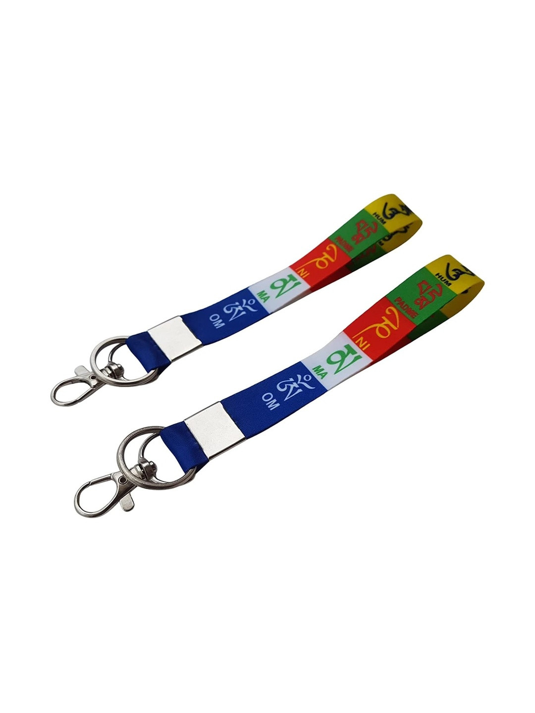 APNA KANHA Set Of 2 Tibetan Ladakh Flag Keychain