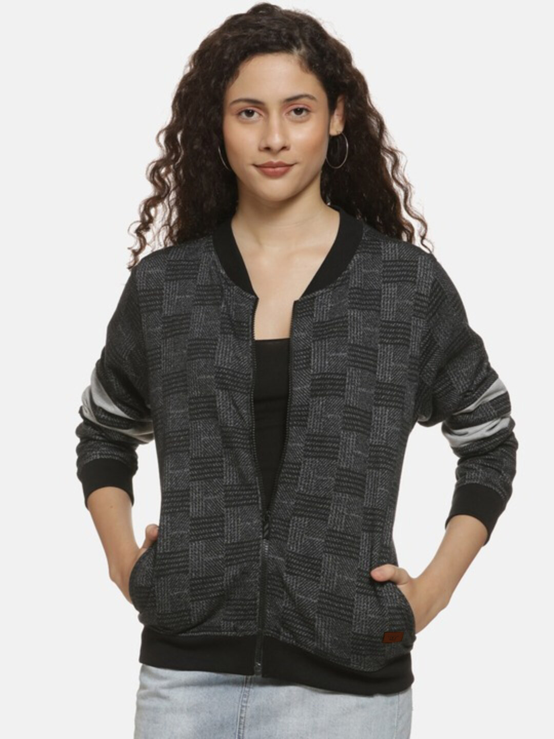 PINACOLADA Checked Windcheater Bomber Jacket