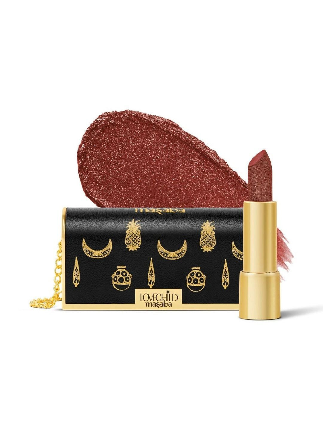 Lovechild Masaba BATUA Pocket Lipstick Rich Satin Finish- Crunchy Mirchi