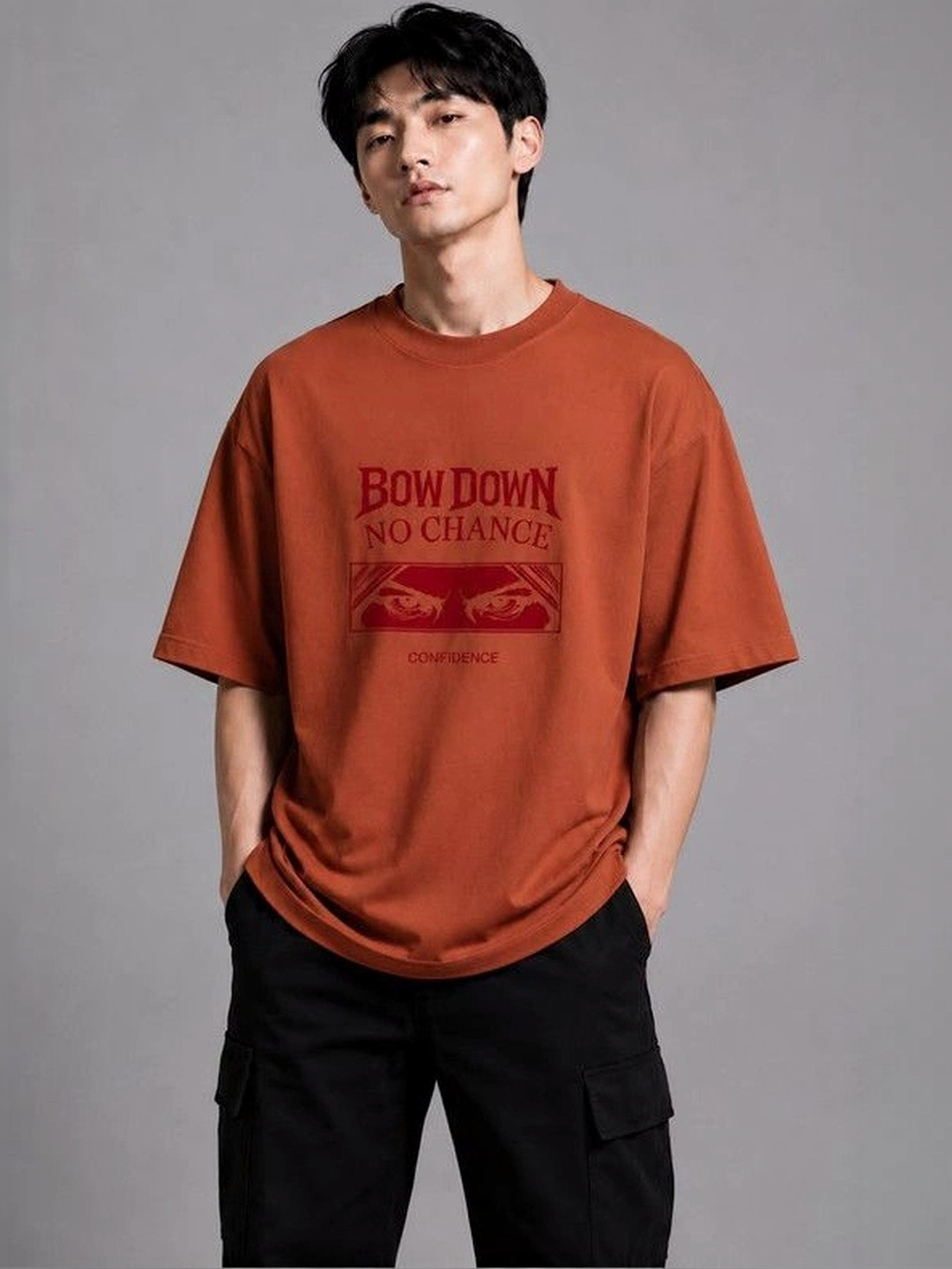 9TUNKI Men Typography Printed Pure Cotton T-shirt