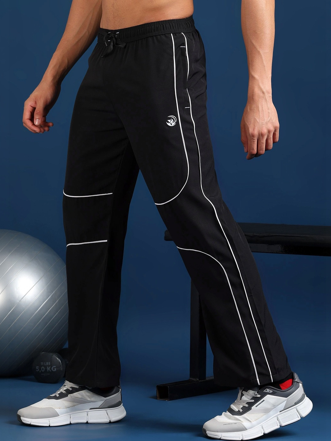 GNOCKFACE Men Baggy Rapid-Dry Training Track Pants