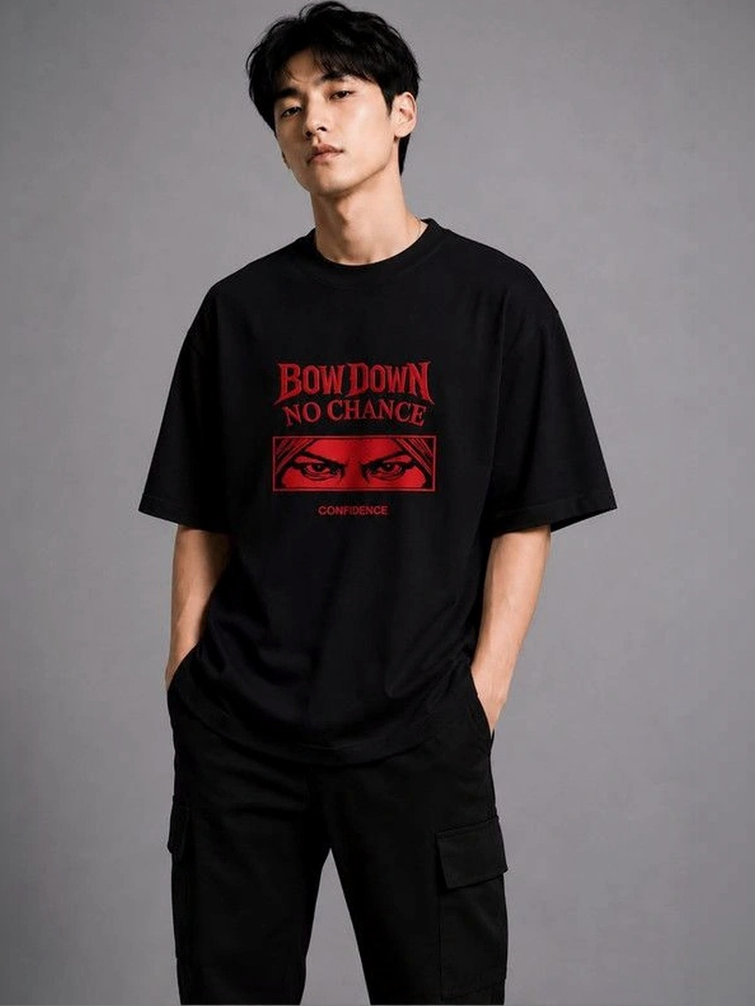 9TUNKI Men Typography Printed Pure Cotton T-shirt