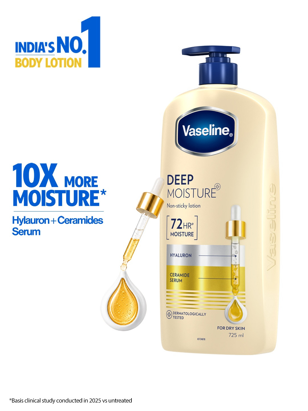 Vaseline Deep Moisture Body Lotion 725 ml at ₹398 (58% Off)