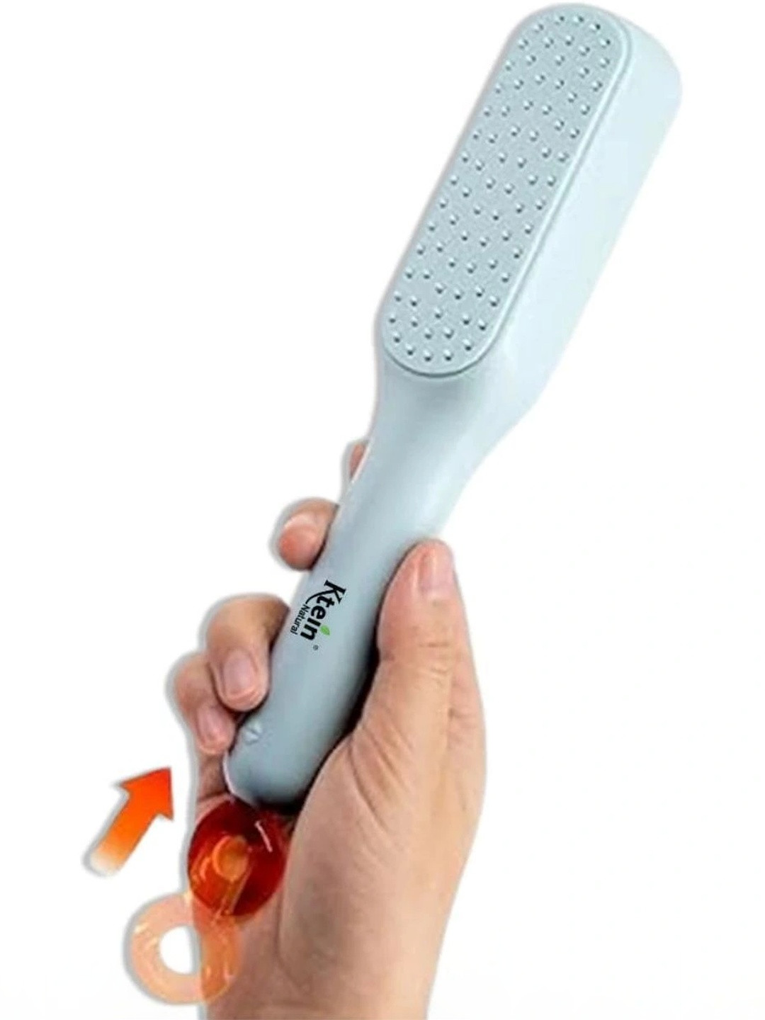 Ktein Self-Cleaning Antistatic Hair Brush- White