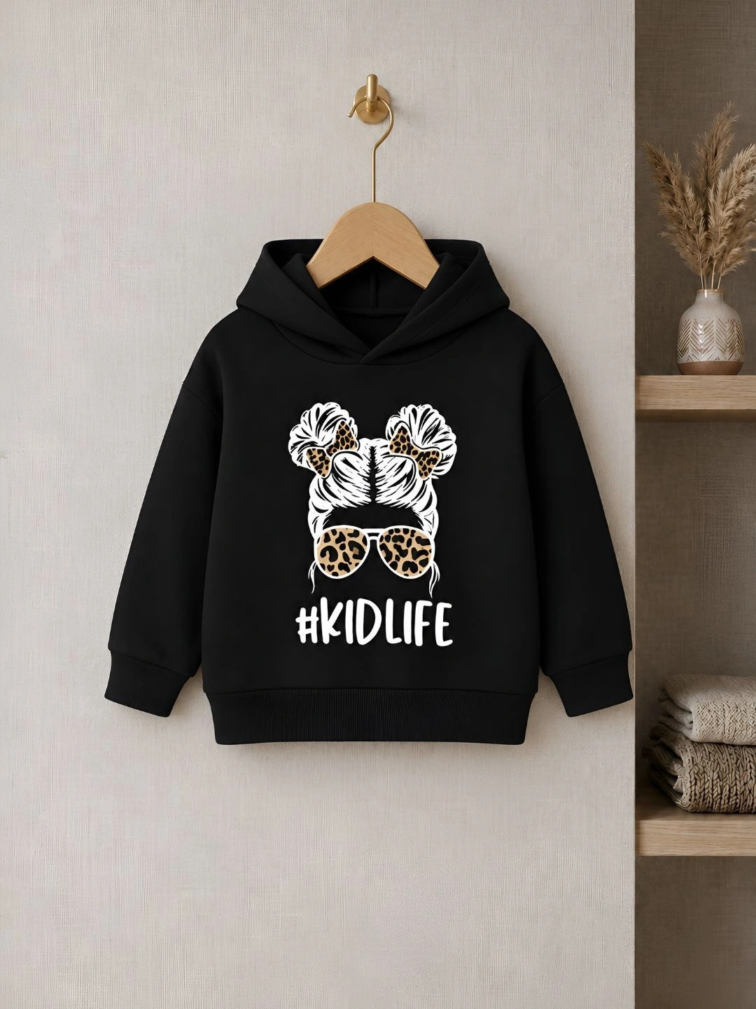 VP TEXX Girls Printed Hooded Sweatshirt