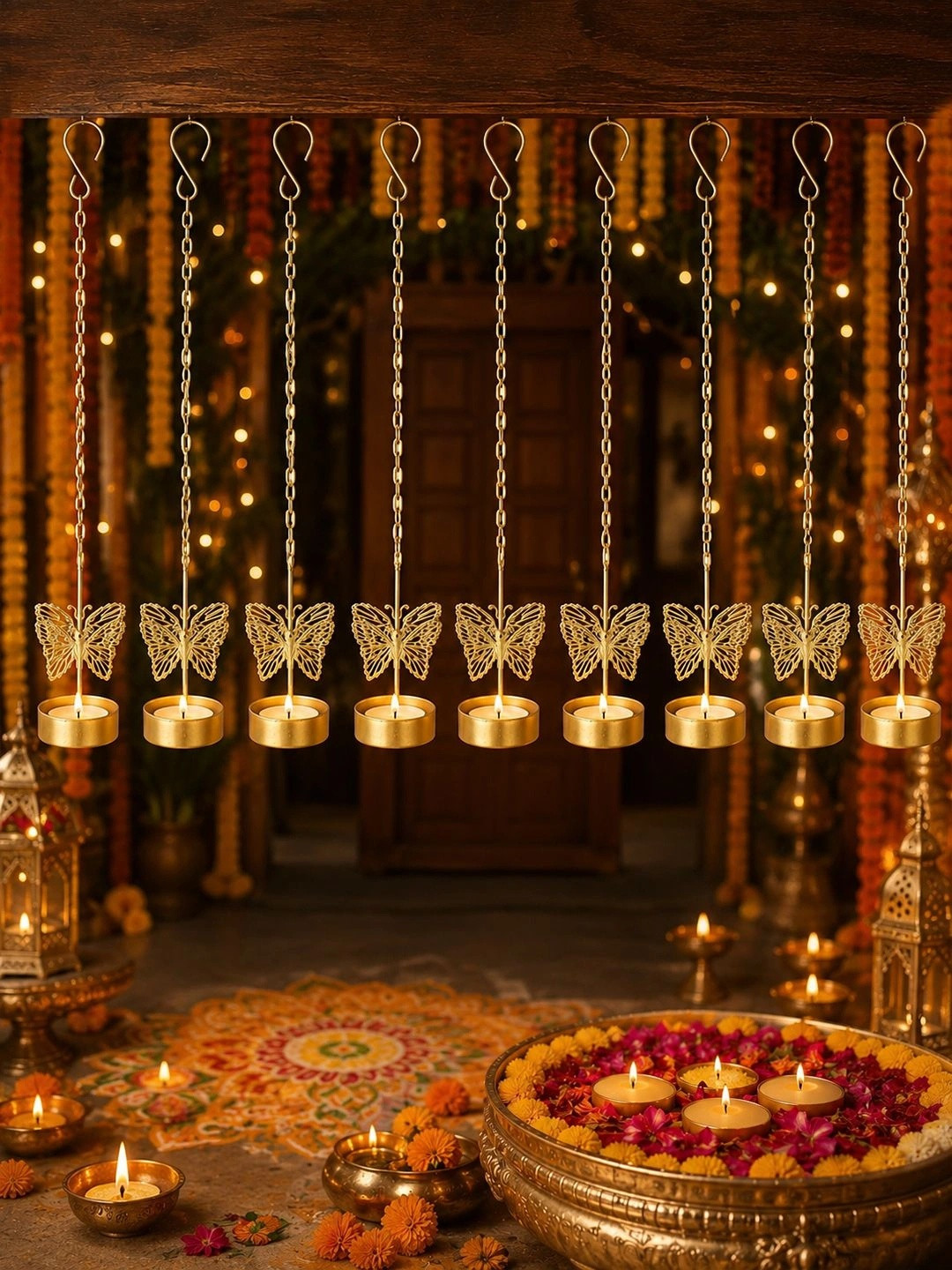 EasyERA Gold-Toned Candle Holder