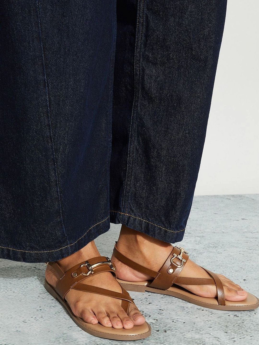 CODE by Lifestyle Women PU Shoe-Style Sandals