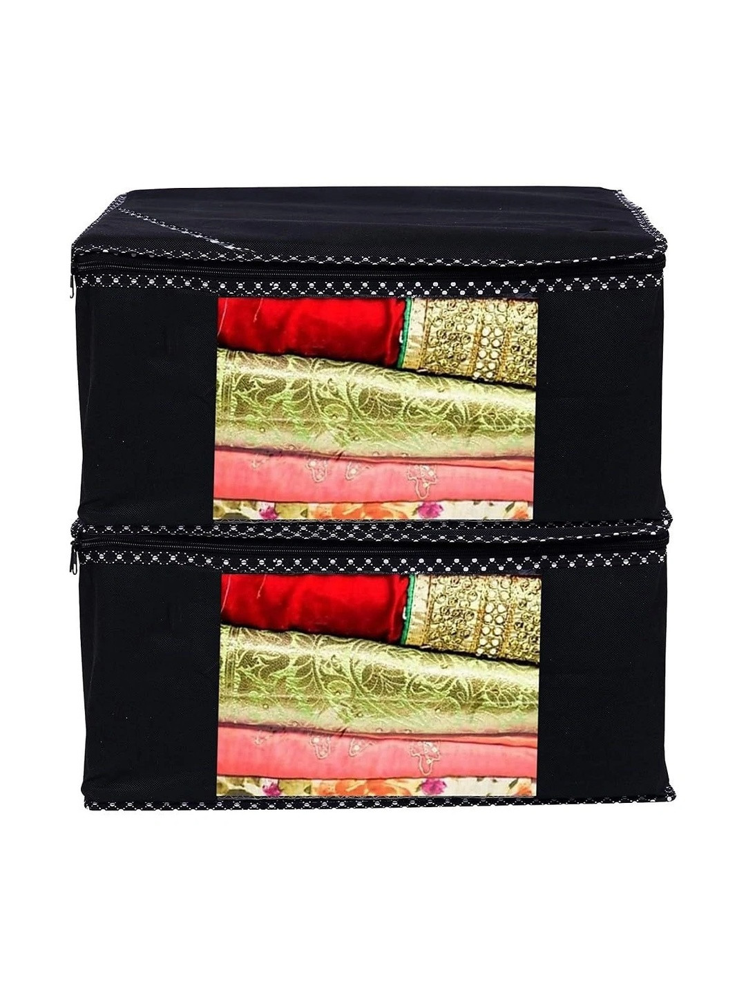 AARON INC Black Set of 2 Reusable Multi-Utility Organisers