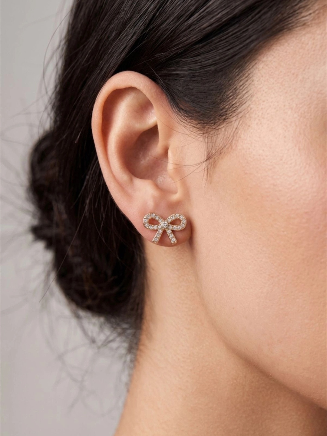 PEACHY LOVE Stainless Steel Anti-Tarnish 18K Gold Plated Earrings