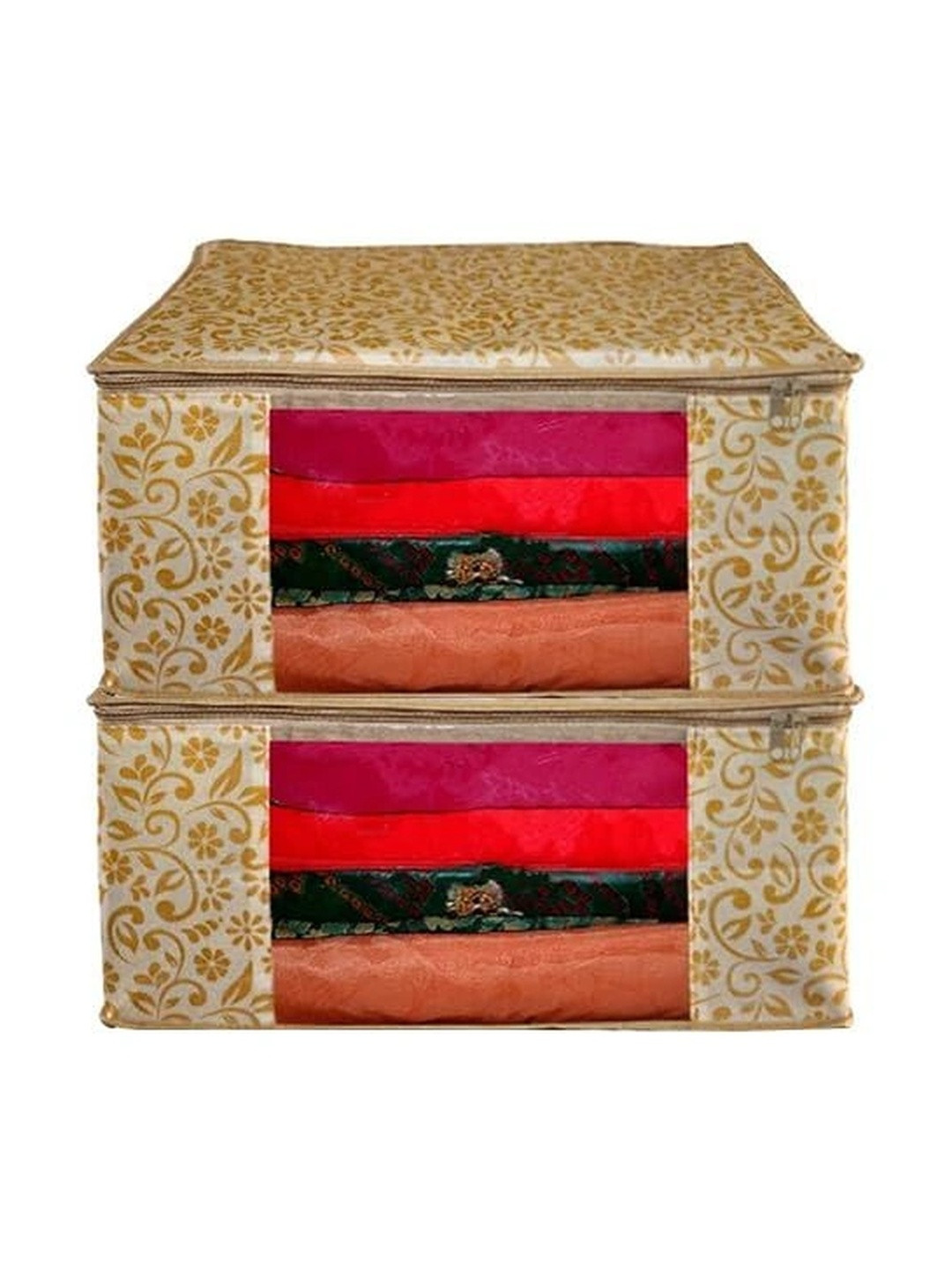 AARON INC Beige Set of 2 Reusable Suit Organiser Organisers