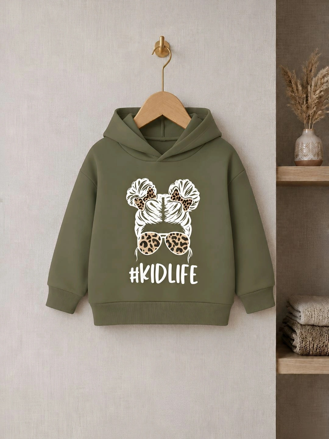 VP TEXX Girls Printed Hooded Sweatshirt