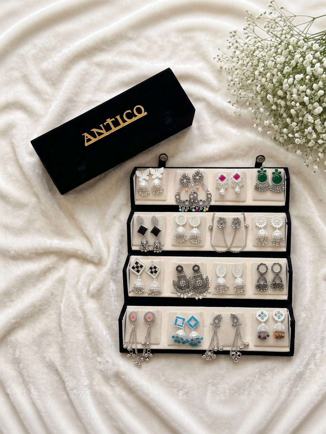 ANTICO Geometric Jhumkas Earrings
