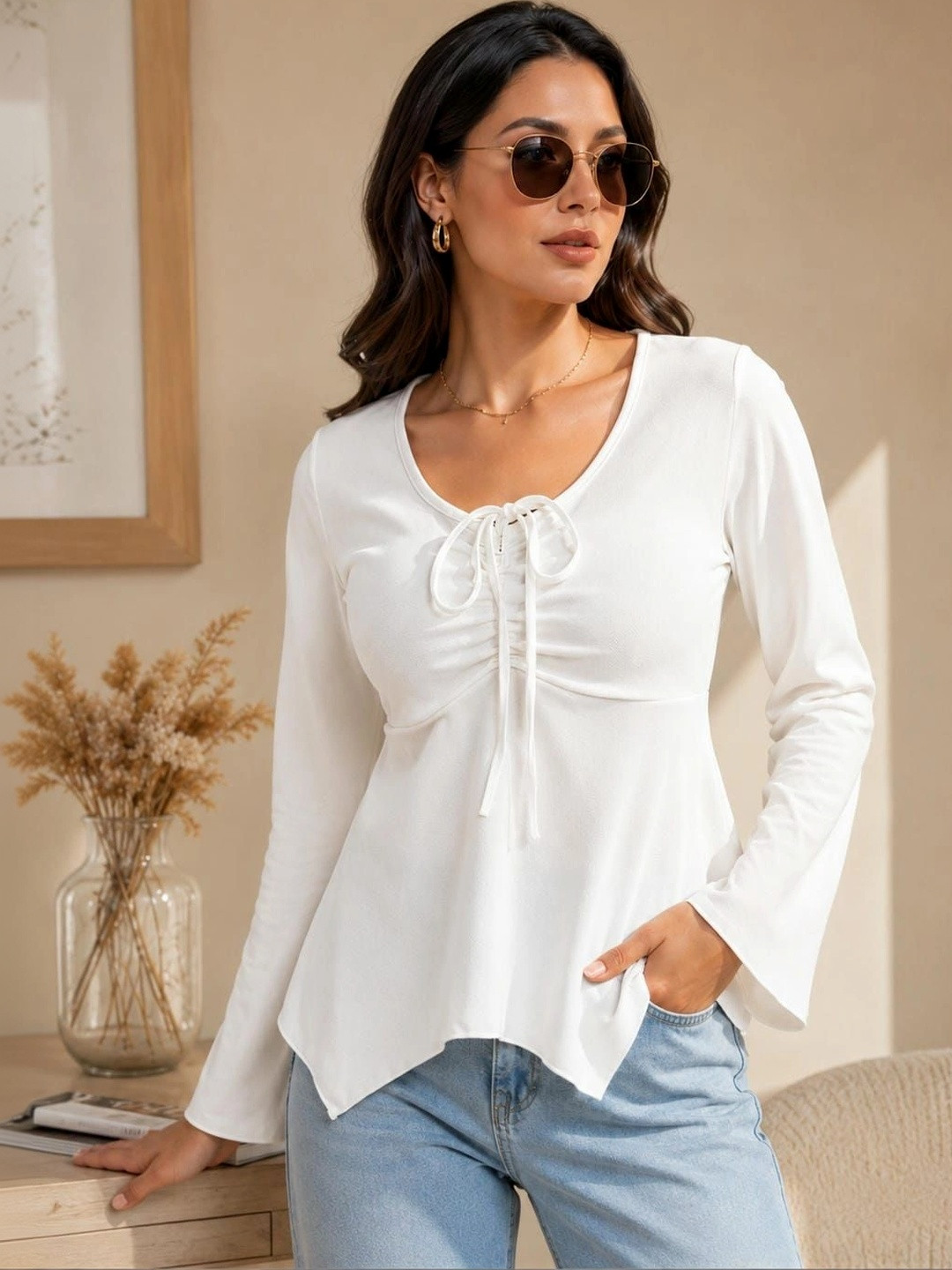 AROD Flared Sleeve Top