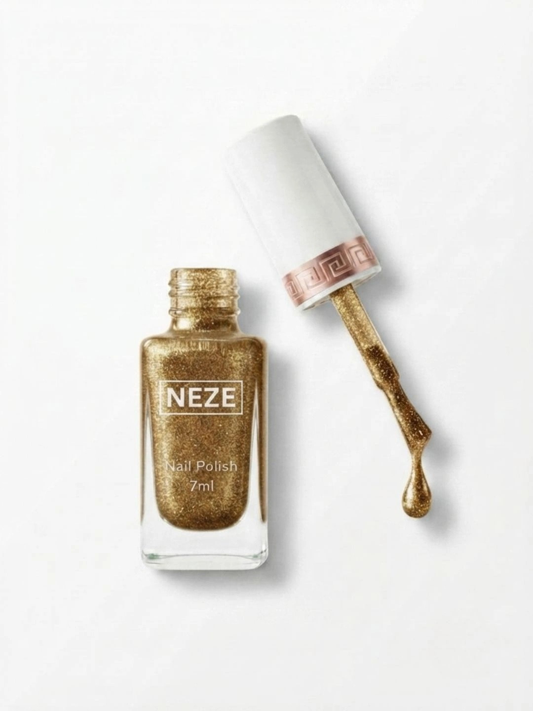 Neze Chip Resistant Nail Polish - 7 ml - Metallic Gold