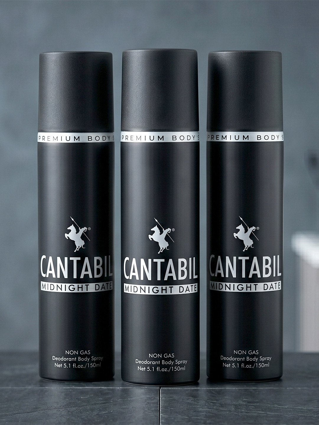 Cantabil Set of 3 Midnight Date Unisex Deodorant 150 ml each