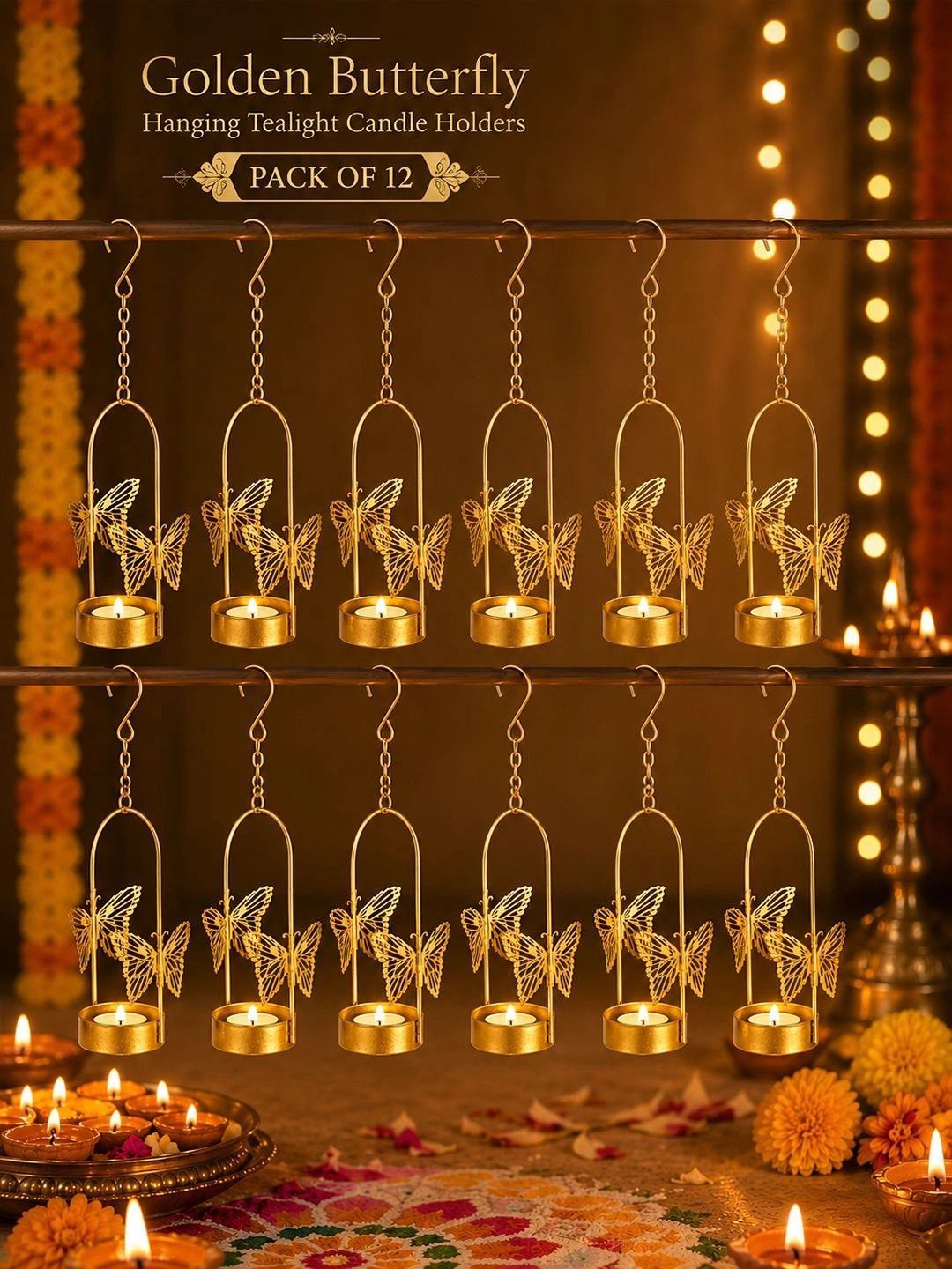 EasyERA Gold-Toned Candle Holder