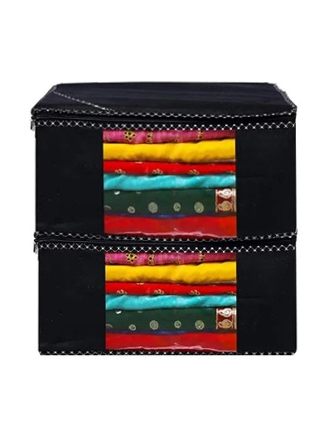 AARON INC Black Set of 2 Reusable Multi-Utility Organisers