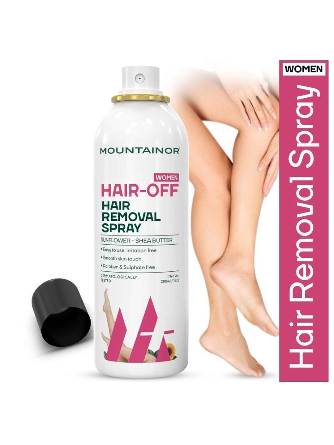 MOUNTAINOR Hair Removal Spray With Sunflower & Shea Butter - 200ml