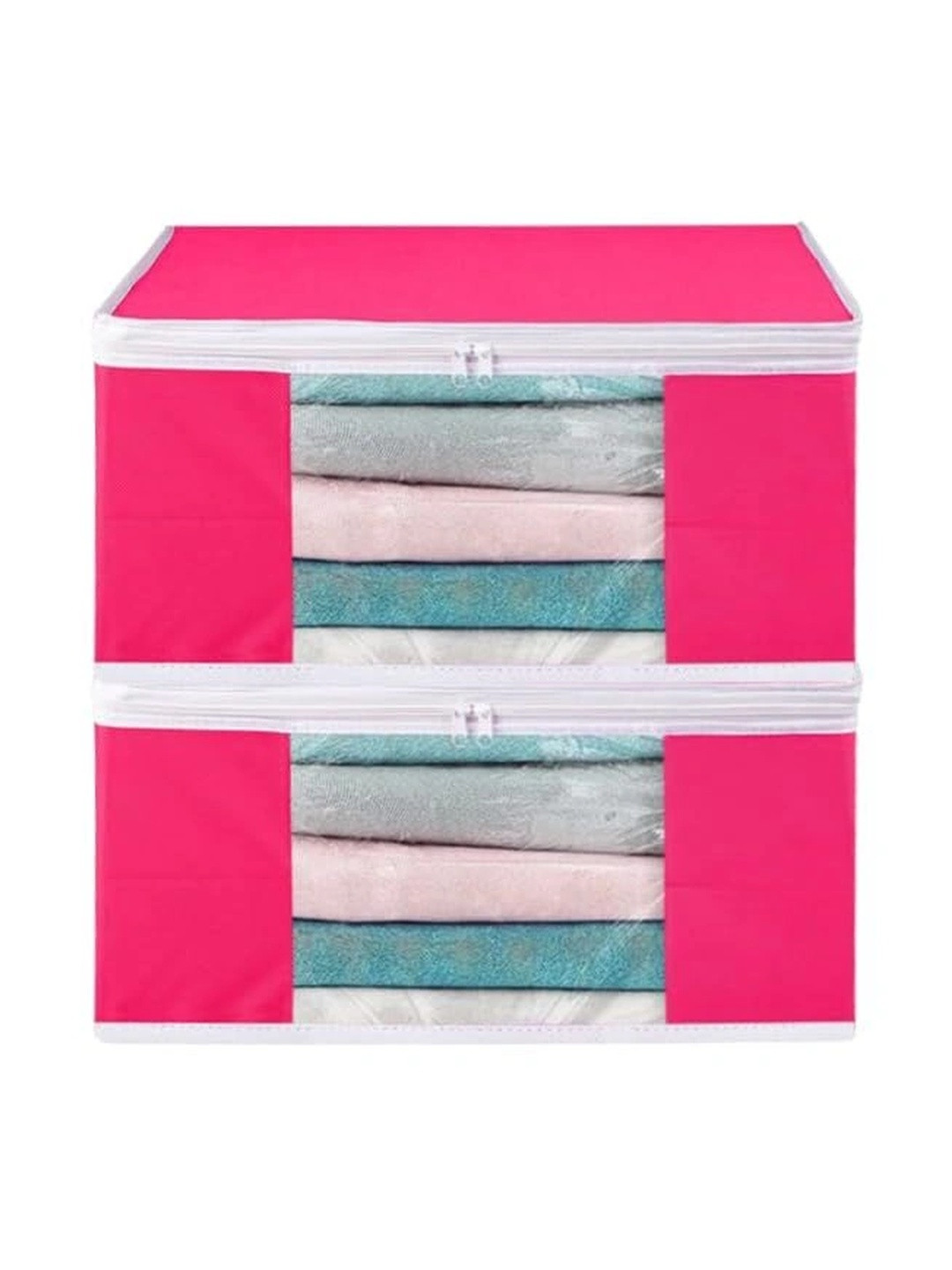 AARON INC Pink Set of 2 Reusable Multi-Utility Organisers