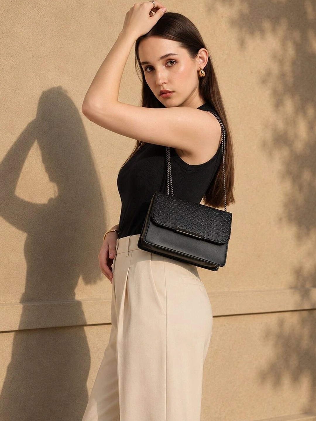 Caprese Textured Sling Bag