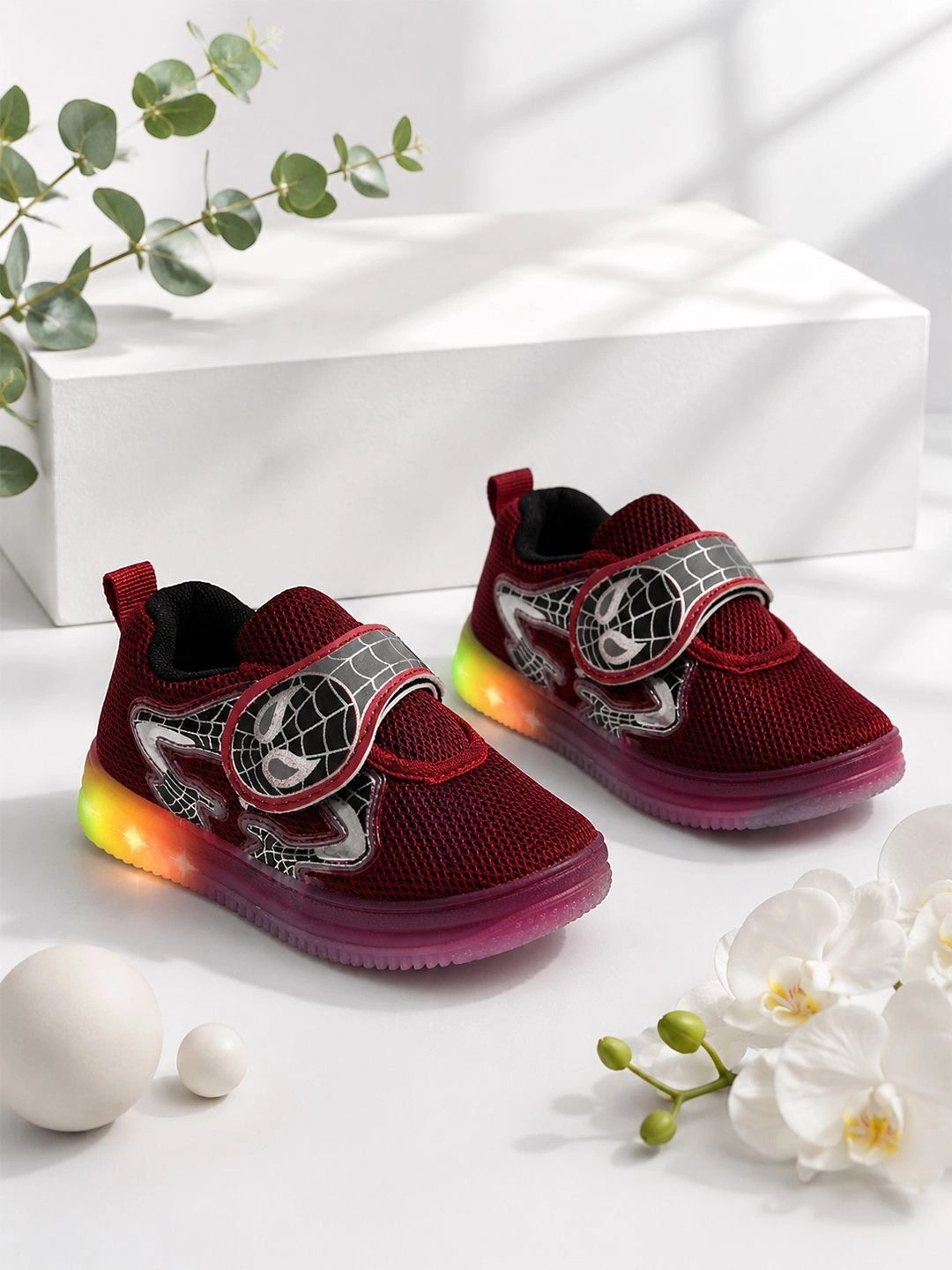 MAIMNE Unisex Kids Spider-Man Printed LED Sneakers