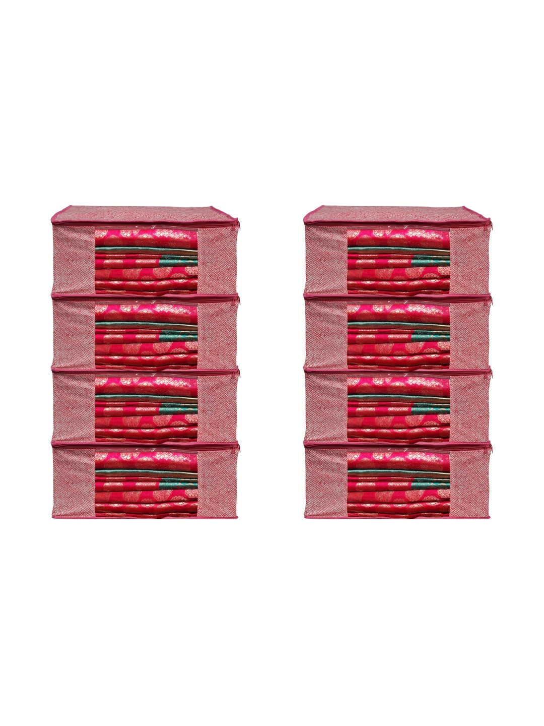 AARON INC Pink Set of 6 Reusable Multi-Utility Organisers