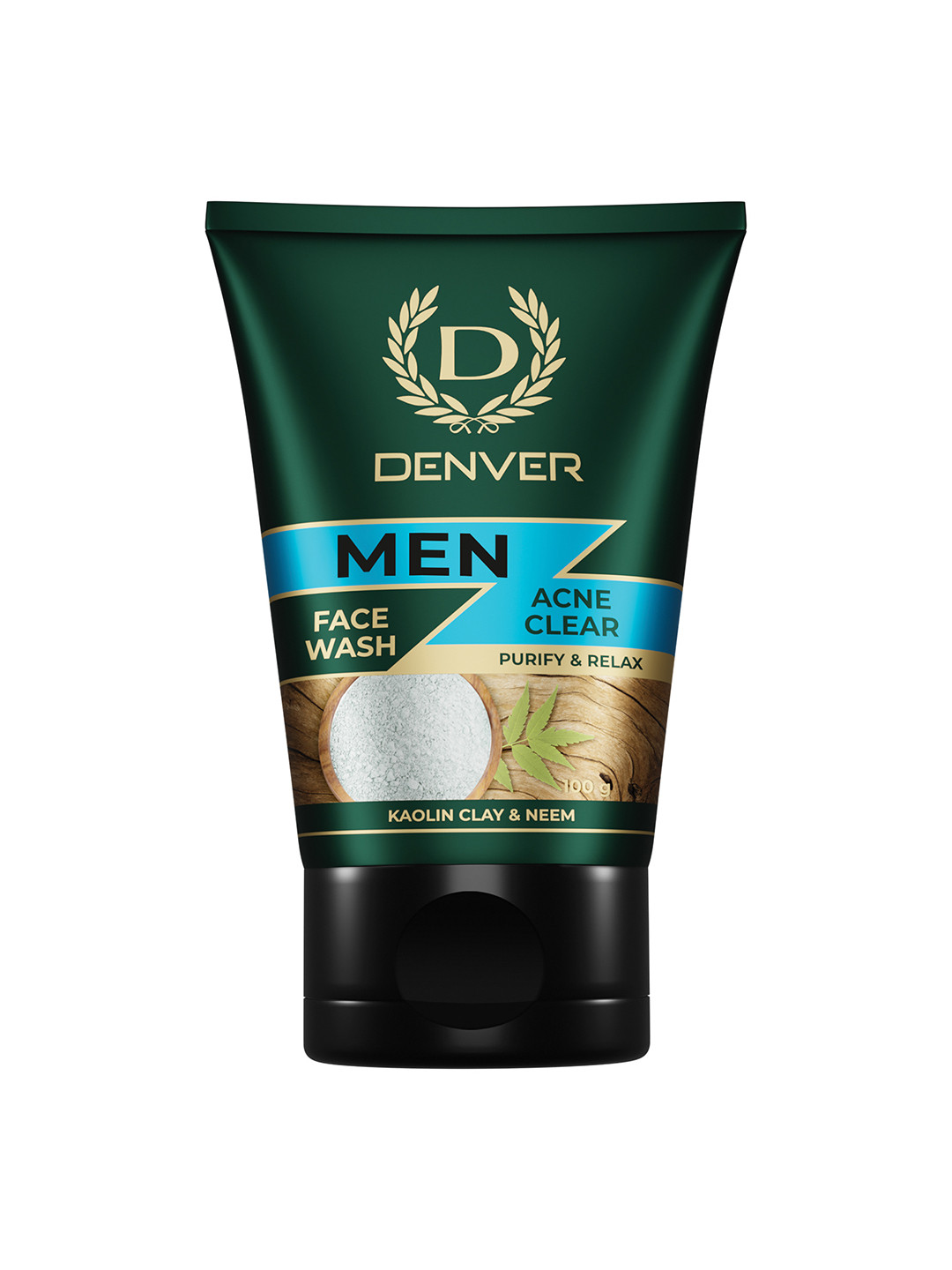 Denver Acne Clear Face Wash with Kaolin Clay & Neem - 100g