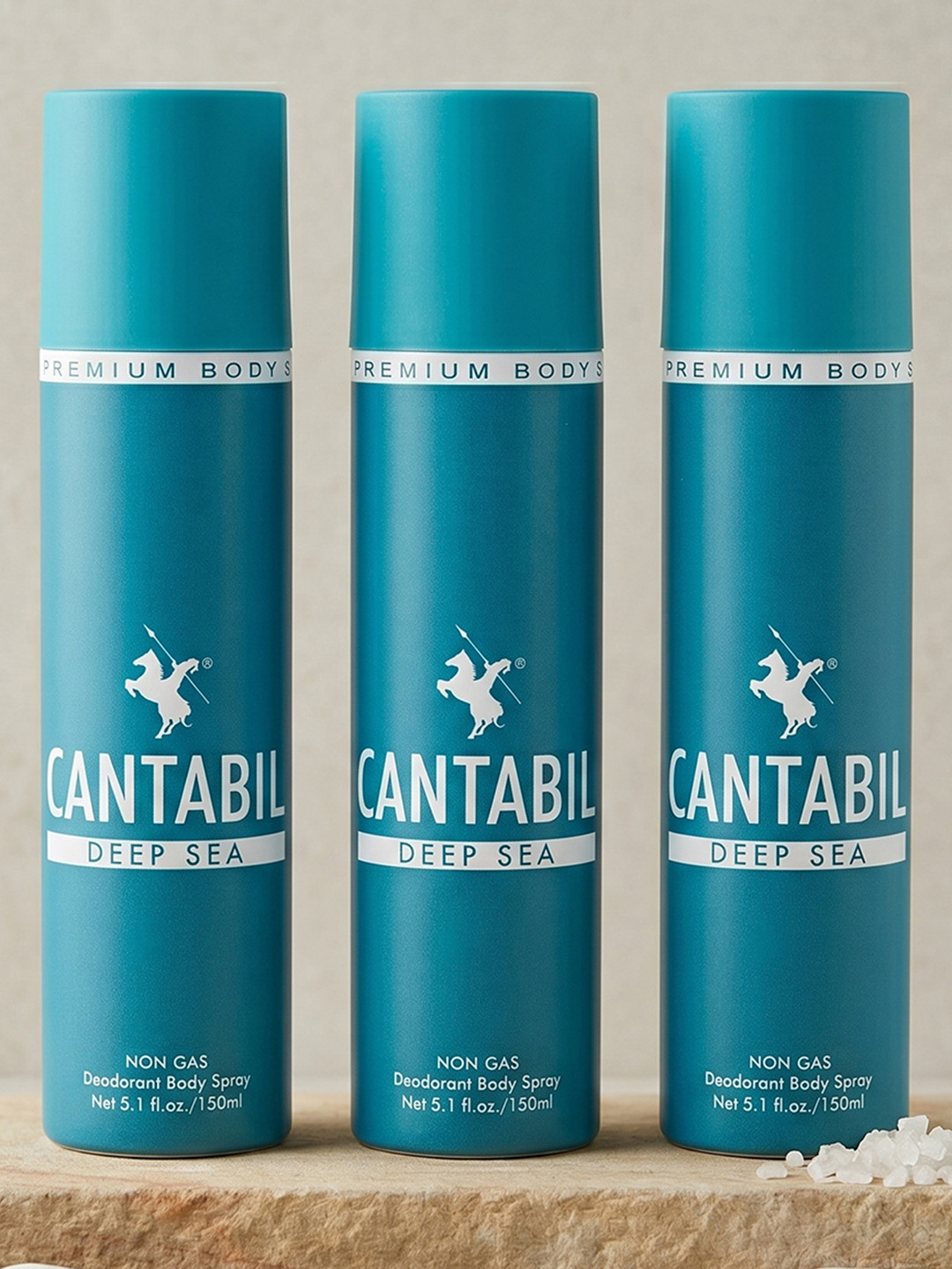 Cantabil Set Of 3 Deep Sea Unisex Deodorants 150ml Each