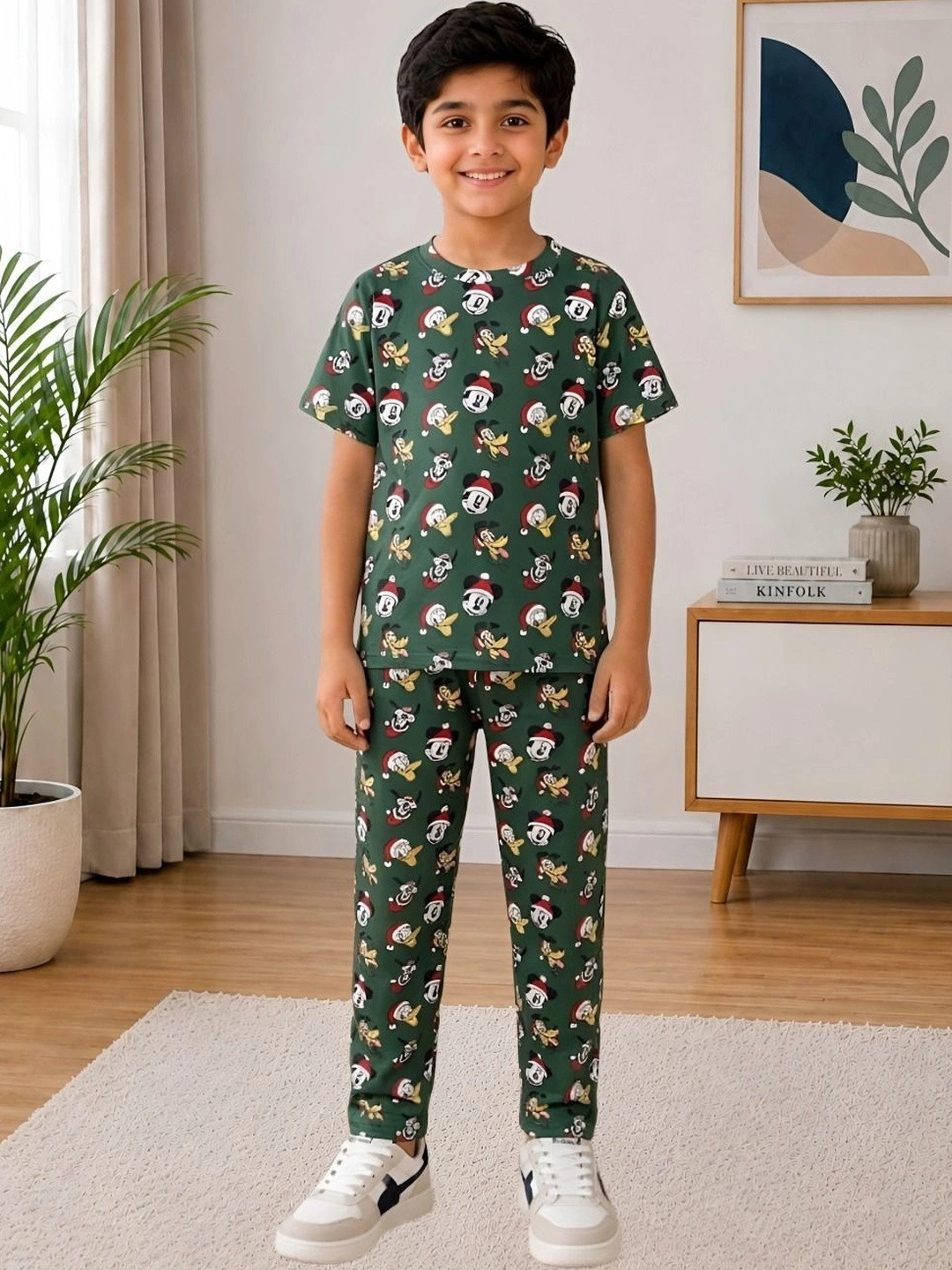 SKIIN BY TIBER Boys Printed Night suit