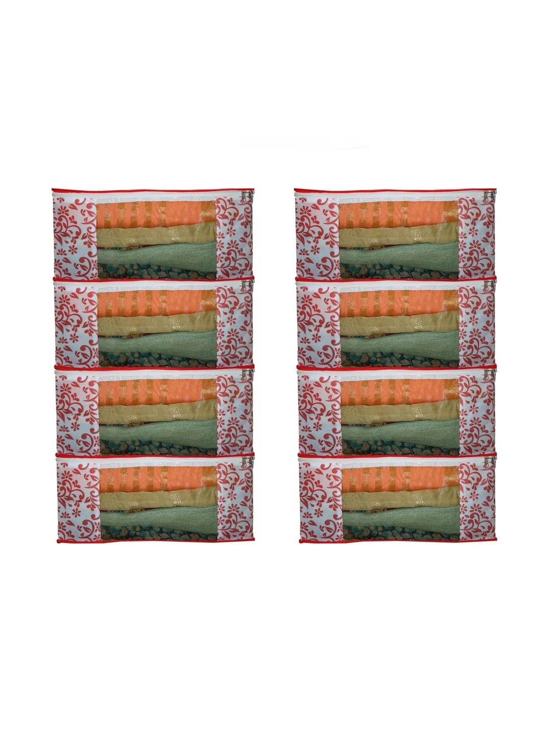 AARON INC Red Set of 6 Reusable Multi-Utility Organisers