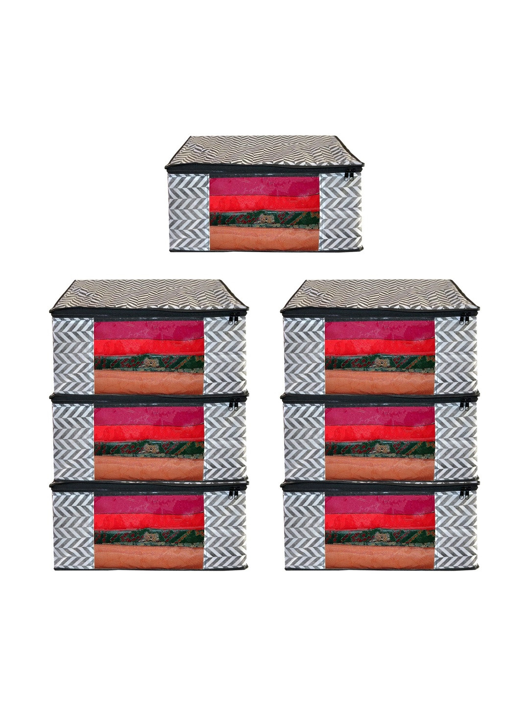 AARON INC Black Set of 6 Reusable Multi-Utility Organisers