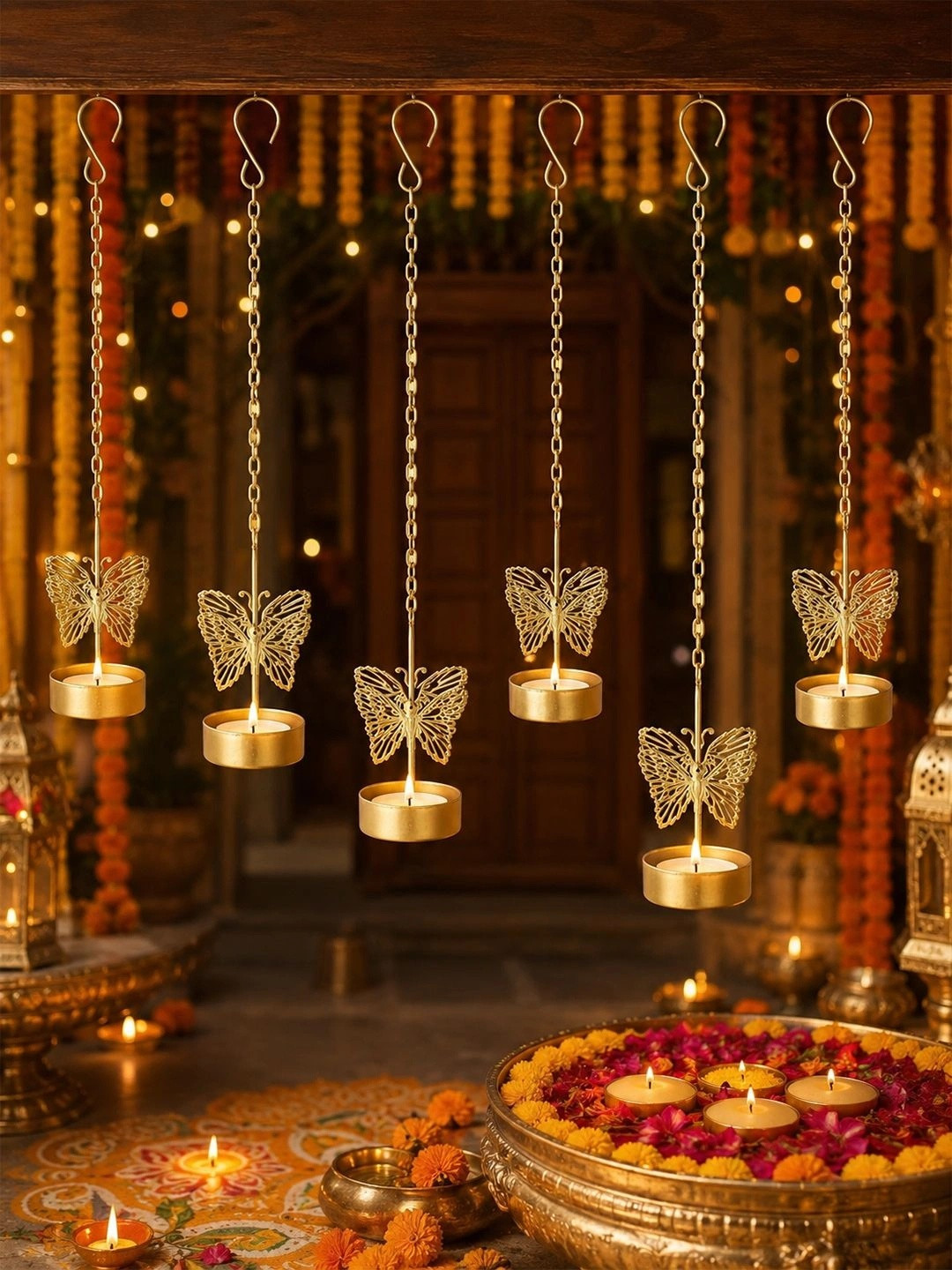 EasyERA Gold-Toned Candle Holder
