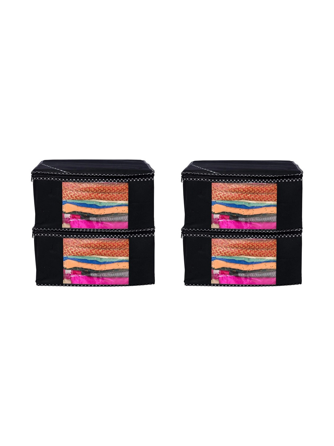 AARON INC Black Set of 4 Reusable Multi-Utility Organisers