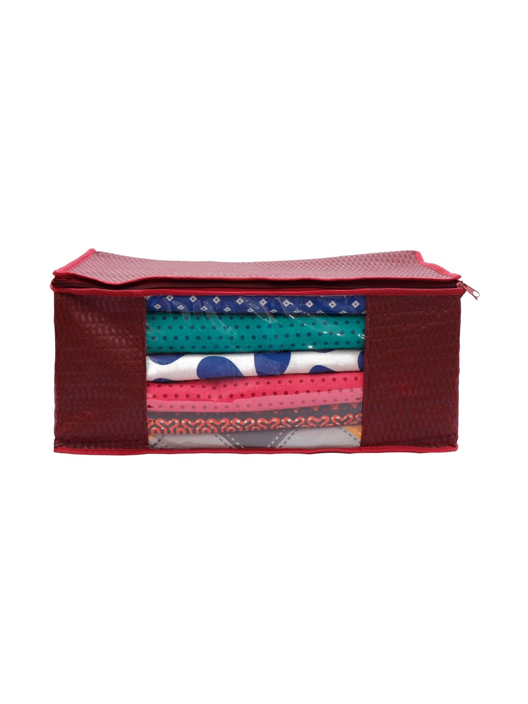 AARON INC Maroon Set of 1 Reusable Multi-Utility Organisers