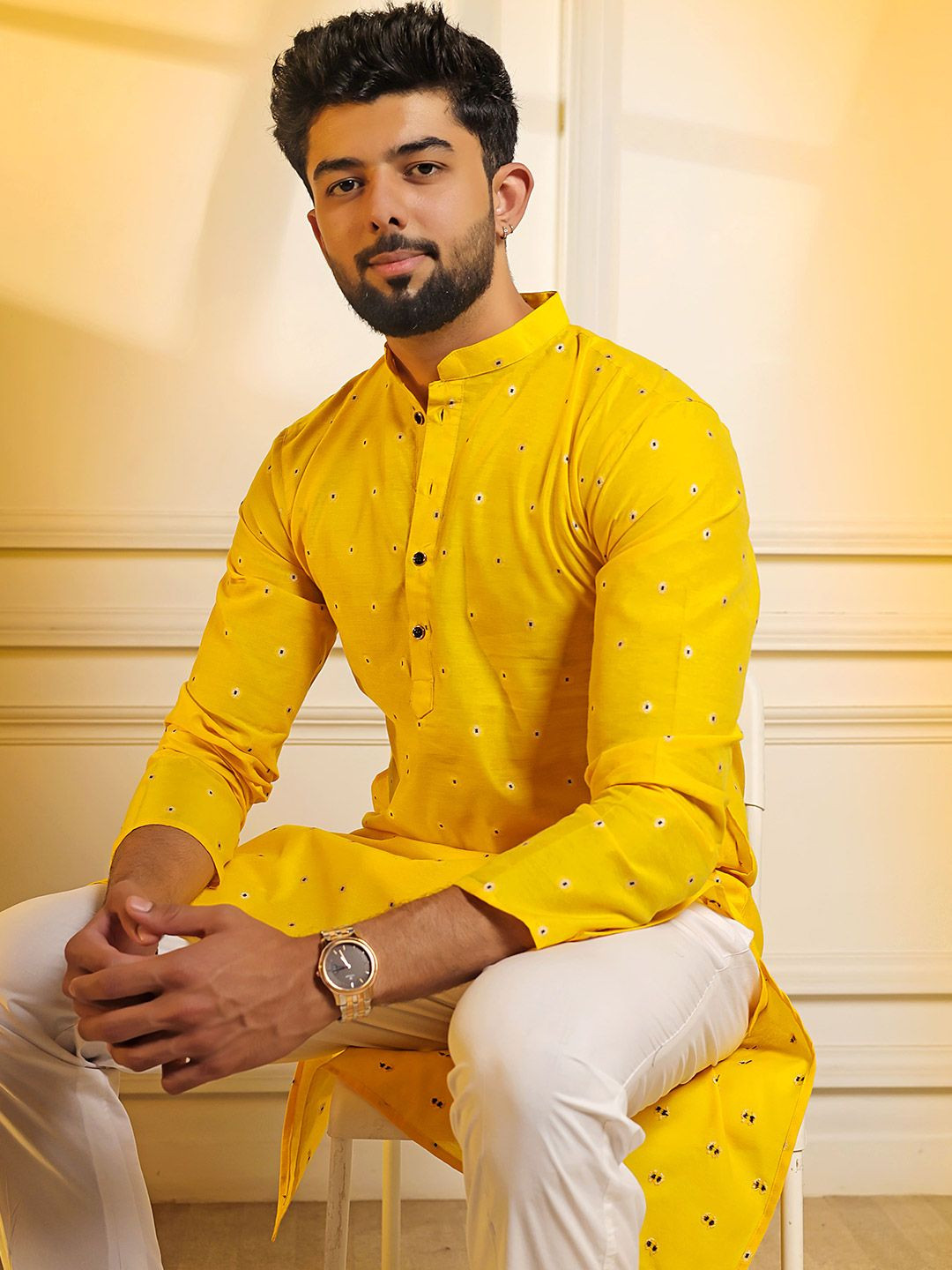 Koshin Men Regular Pure Cotton Kurta with Pyjamas