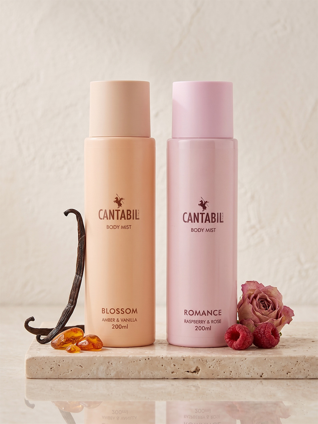 Cantabil Romance & Blossom 2Pcs Long Lasting Body Mist - 200ml Each