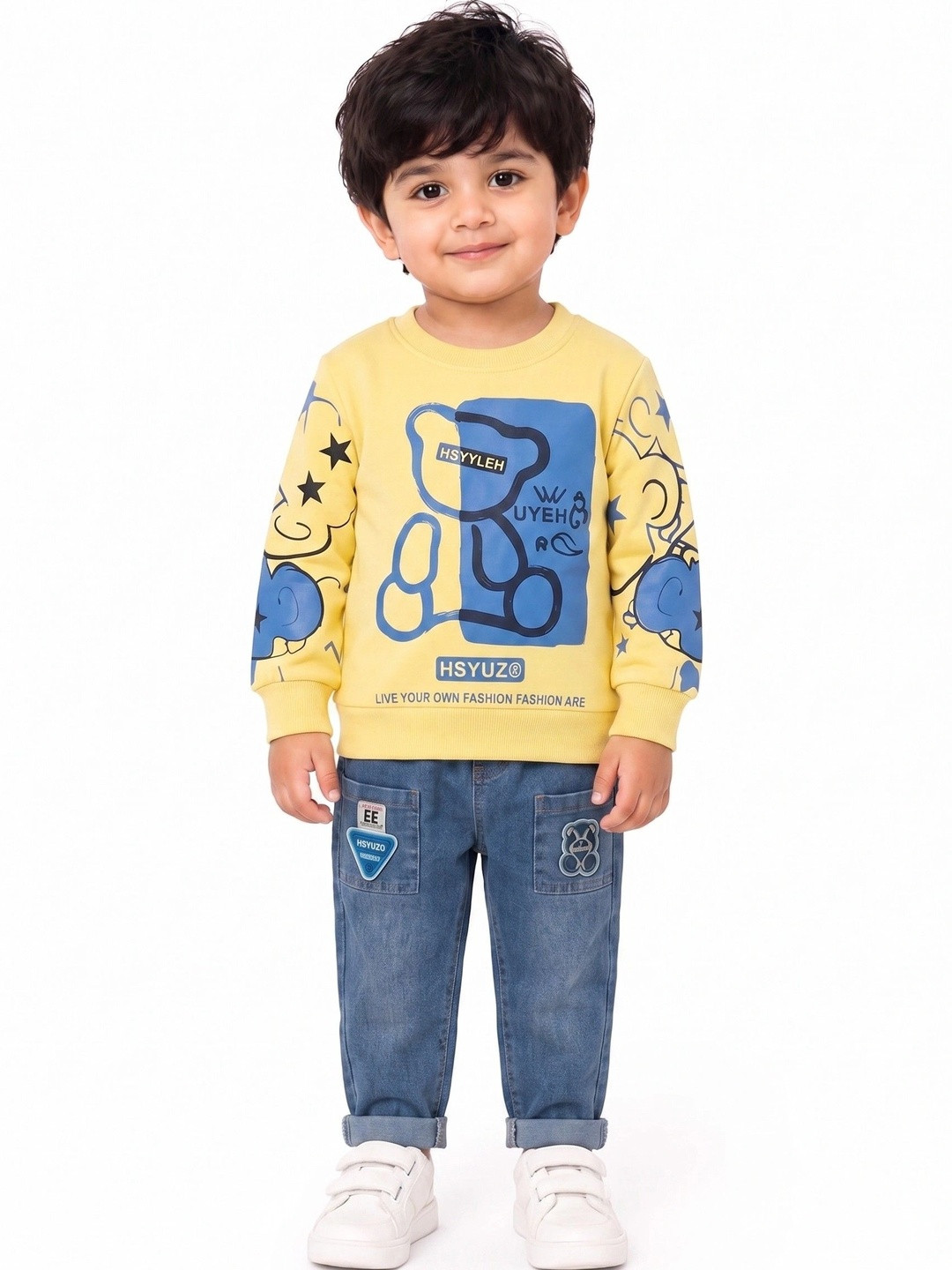 KIDDOLO Unisex Kids Printed Trousers