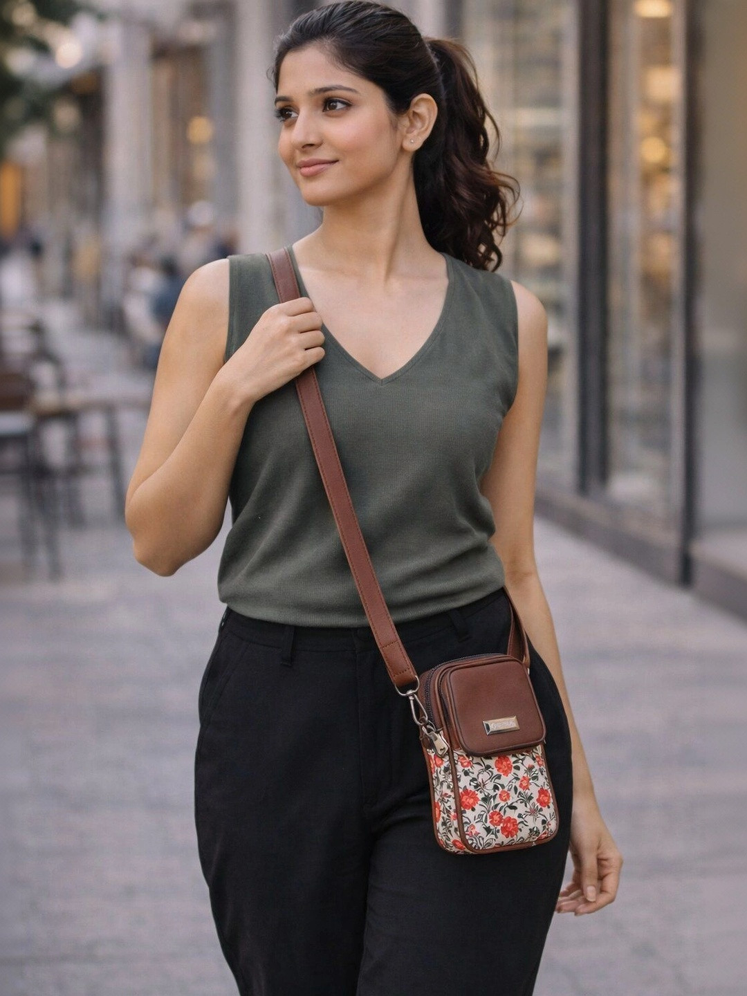 Sibia Bags Floral Printed Sling Bag