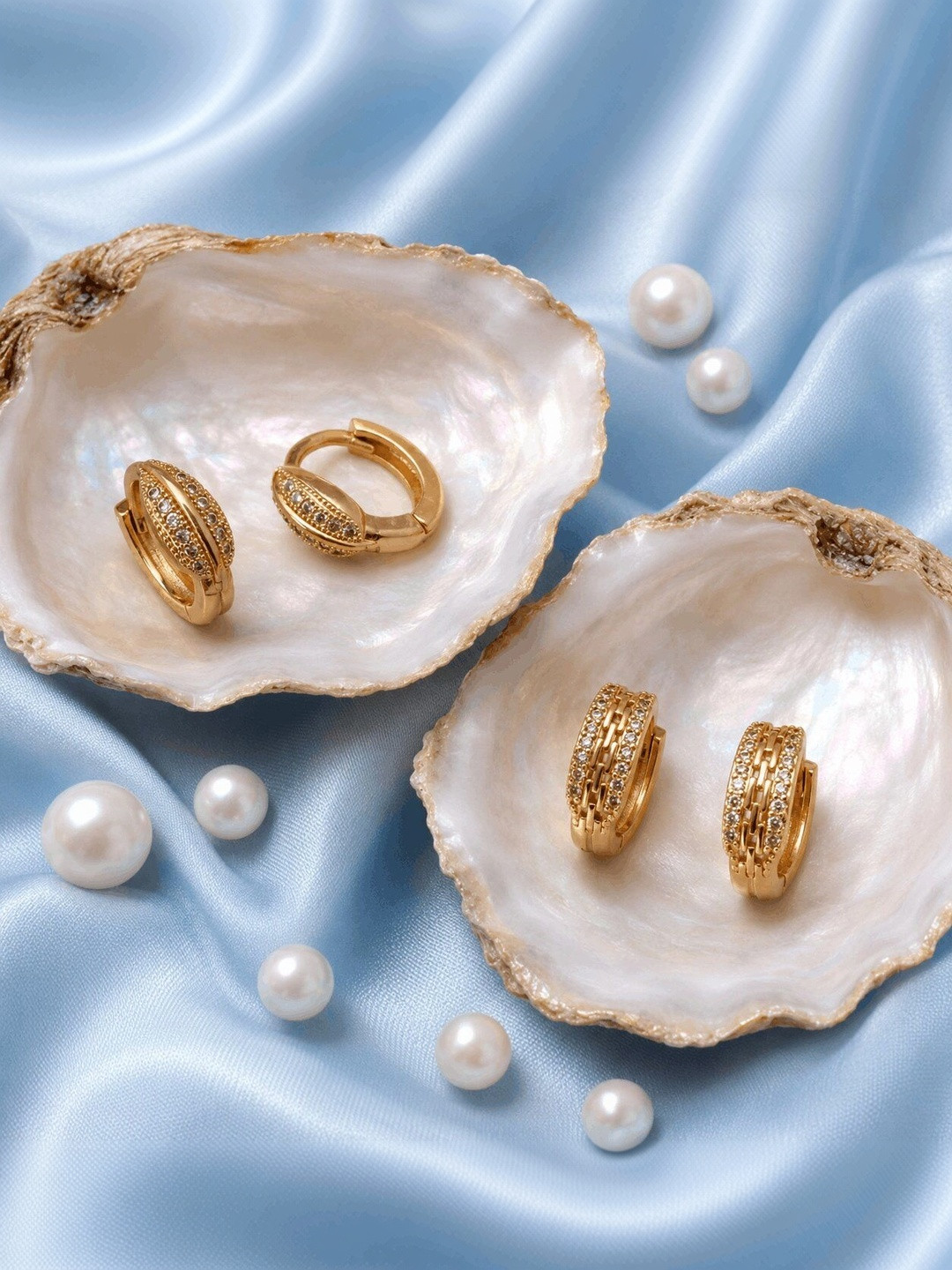 TACORRY Circular Half Hoop Earrings